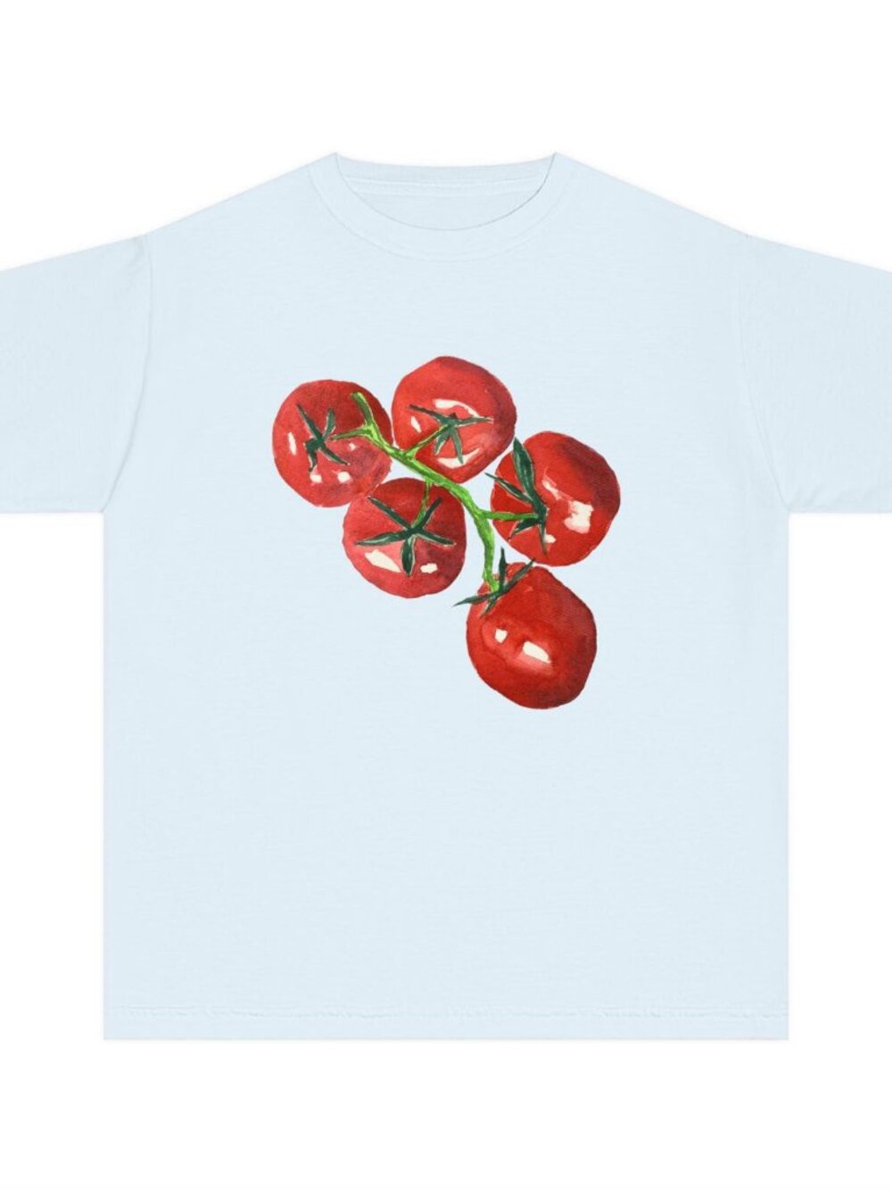 Tomatoes Painted Fruit Baby Tee 🍅🎨✨ | Coquette Vintage Aesthetic